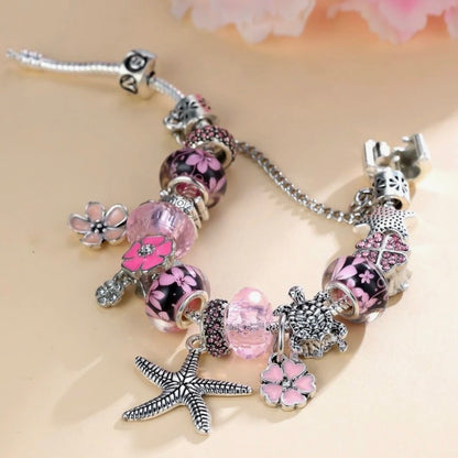 Pink Sea Flowers Bracelet
