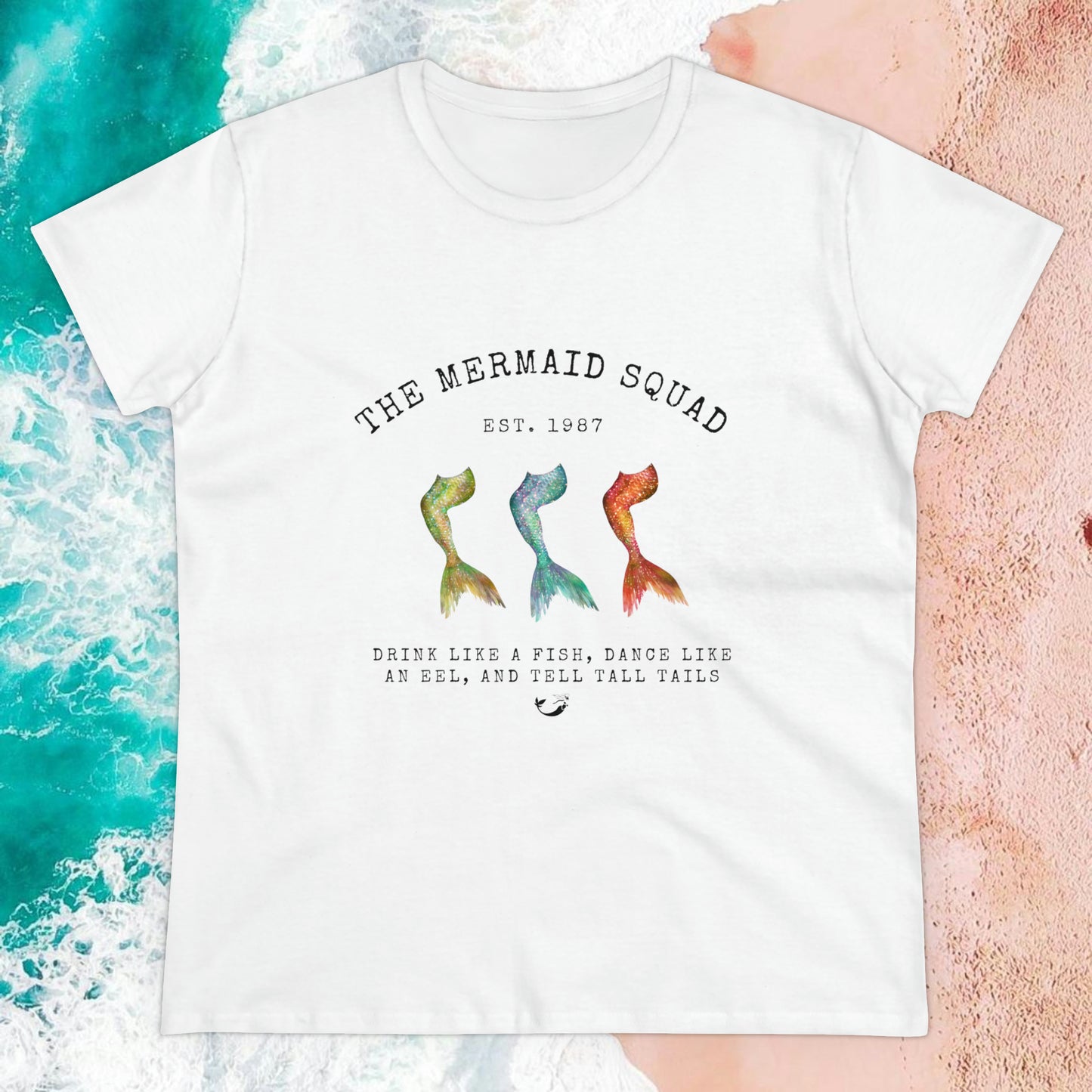 "The Mermaid Squad" Semi-Fitted Graphic Tee (2 colors)