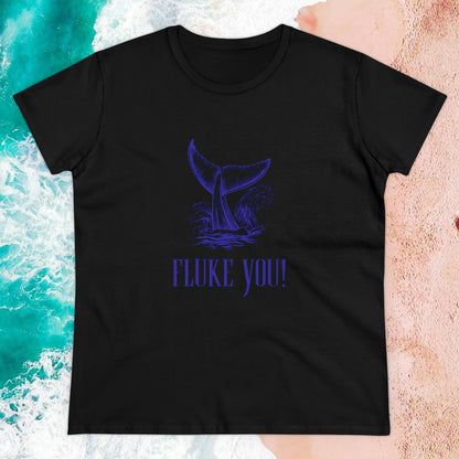 “Fluke You!” Nautically Naughty Semi-Fitted Graphic Tee (3 colors)