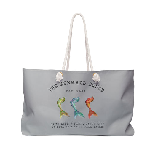 'The Mermaid Squad' Oversized Weekender Bag