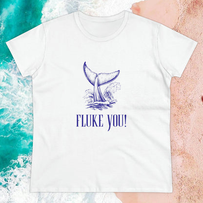 “Fluke You!” Nautically Naughty Semi-Fitted Graphic Tee (3 colors)