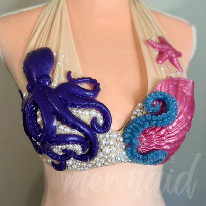 Calypsea Octopus Silicone Mermaid Bra