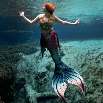 Abalone Silicone Mermaid Bra