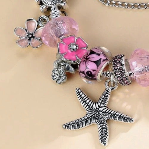 NEW! Pink Sea Flowers Bracelet