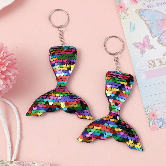 (NEW) Sequin Tail Keychain (4 colors)