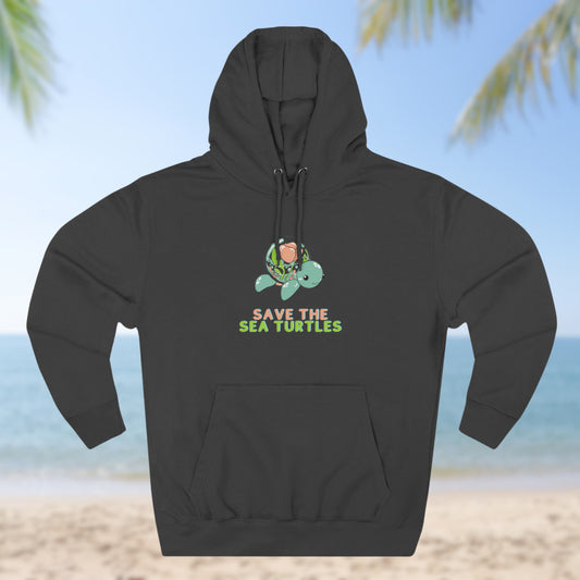 "Save the Sea Turtles" Unisex Graphic Hoodie (3 colors)