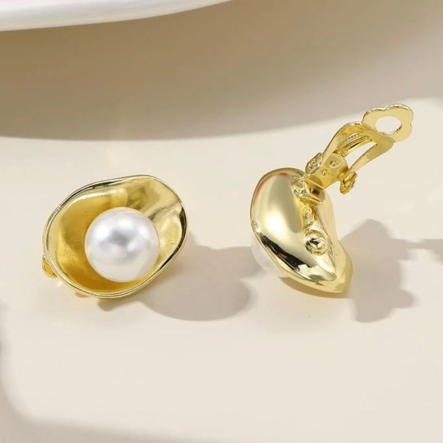 Sea 'Pearl' Clip-On Earrings