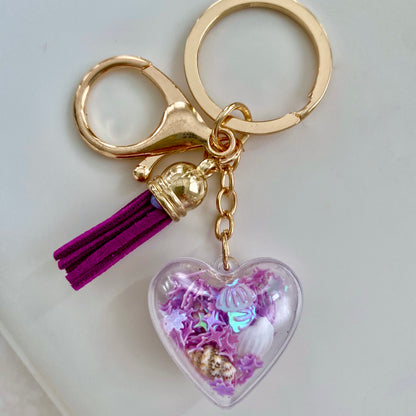 Pink Heart Keychain