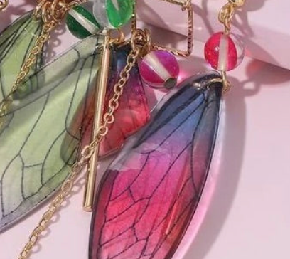 Fairy Wings Pierced Earrings (3 colors)