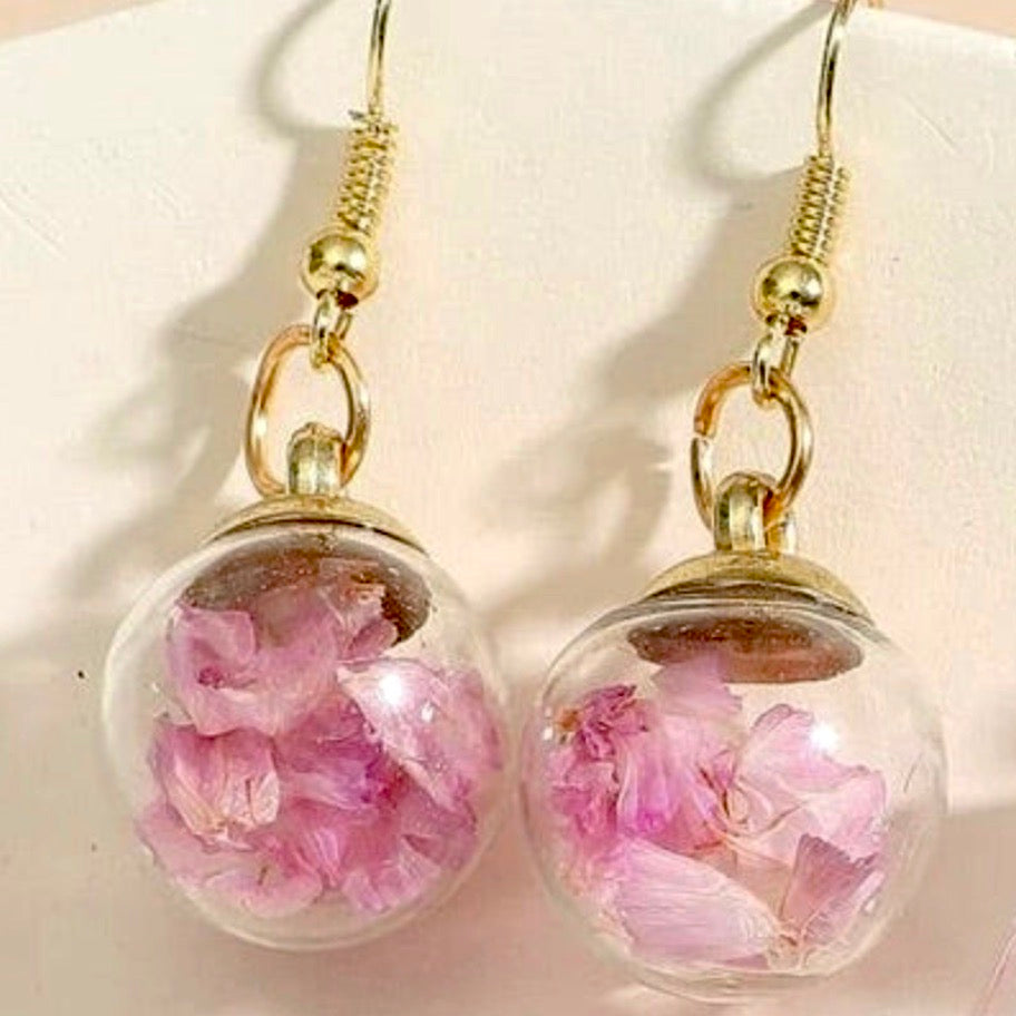 Glass Charm Fairy Earrings (2 styles)