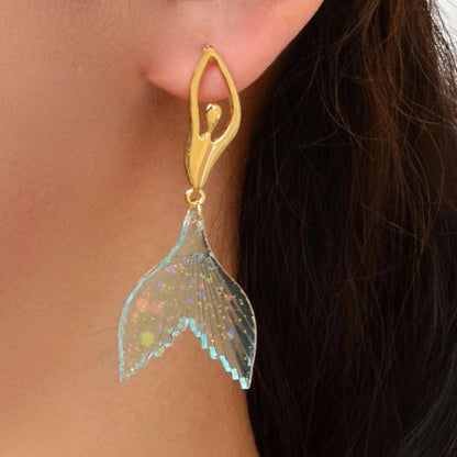Mermaid Pendant Earrings