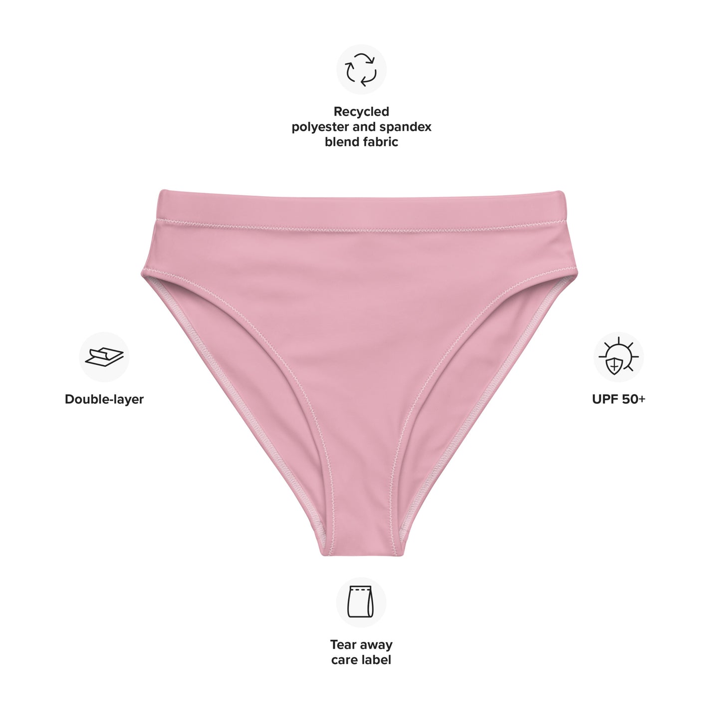 Lemonade Mermaid Pro Dive High Waisted Bikini Bottom (Rose)